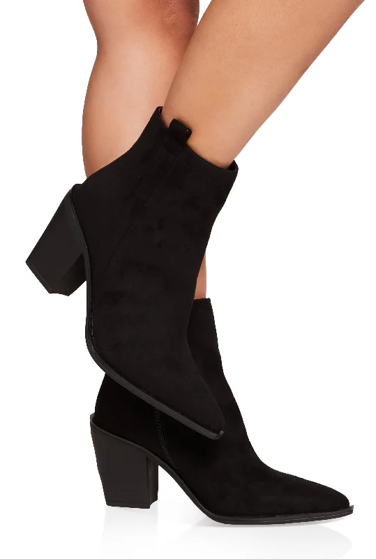 Pointed Toe Cowboy Booties