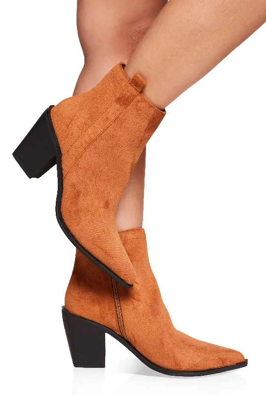 Pointed Toe Cowboy Booties